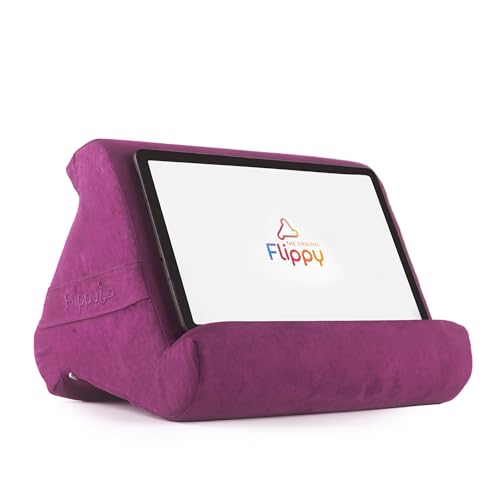 Flippy Tablet Pillow Stand - Cushion Tablet Stand & Holder, Bed Support for Lap and Desk, Compatible with Phone & Book Reading: Kindle, iPad Pro, iPhone & Samsung - Orchid You Not