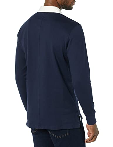 Amazon Aware Men's Organic Cotton Long Sleeve Rugby Top, Navy, Medium #TOP1