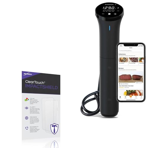 BoxWave Screen Protector Compatible with Anova Culinary Sous Vide Precision Cooker Nano 3.0 - ClearTouch ImpactShield (2-Pack), Impenetrable Screen Protector Flexible Film