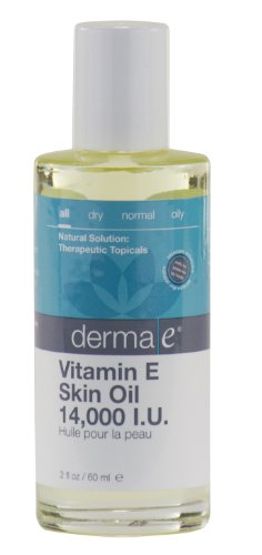 derma e Vitamin E Skin Oil 14,000 I.U, 2 fl oz (60 ml) (Pack of 3)