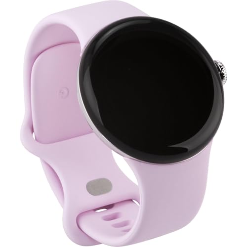 Image of Google Pixel Watch 3 (41 mm) - Android smartwatch with heart rate tracking, advanced running from Fitbit, fitness insights, 24-hour battery - Polished Silver Aluminium Case - Rose Quartz band - Wi-Fi