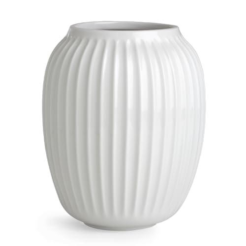 Kähler Vase H21 cm Hammershøi dänisches Design für Blumen Handarbeit,...