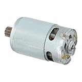 Ersatzmotor für Bosch 12V Akkuschrauber, 15-Zahn Getriebemotor aus Metall für Elektrobohrer und Schraubendreher, kompatibel mit älteren Modellen, silber, direkter Austausch für