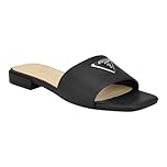 GUESS Women's Tamsea Flat Sandal, Black 001, 6 UK