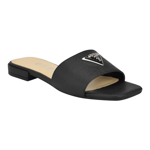 GUESS Damen Tamsea Flache Sandale, Schwarz 001, 37 EU