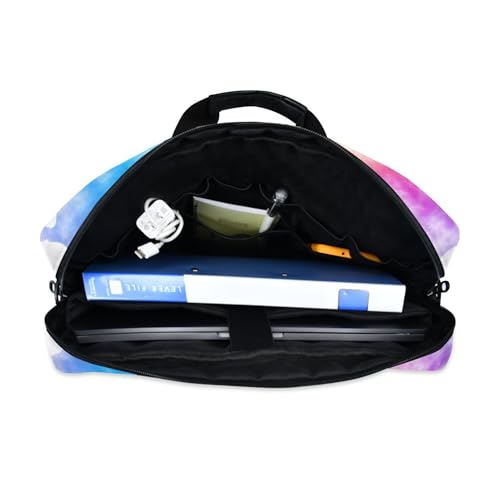 Maletín para portátil con estampado tie dye arcoíris 15.7 in miniatura 6