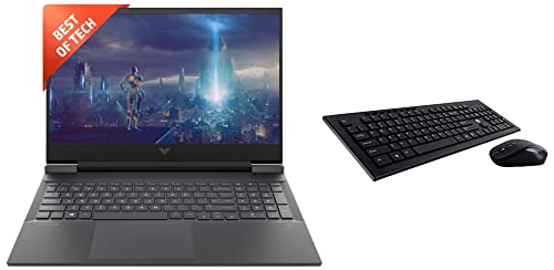 HP Victus Latest AMD Ryzen 5 5600H Processor 16.1 Inches Fhd Gaming Laptop,16-E0301Ax, Mica Silver & USB Wireless Spill Resistance Keyboard and Mouse