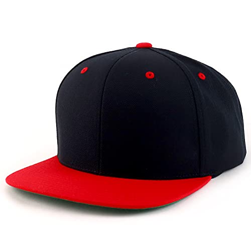 Image of Trendy Apparel Shop Oversize XXL Structured Blank Flatbill Snapback Cap