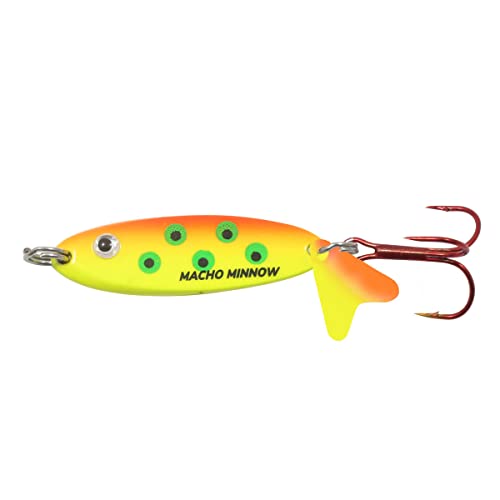 Northland Tackle Macho Minnow Ice Fishing Spoon, 1/4 Oz, Sneeze, 1/Cd