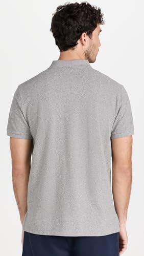 Image of POLO RALPH LAUREN Men's Custom Slim Fit Iconic Mesh Polo, Canterbury Heather, L