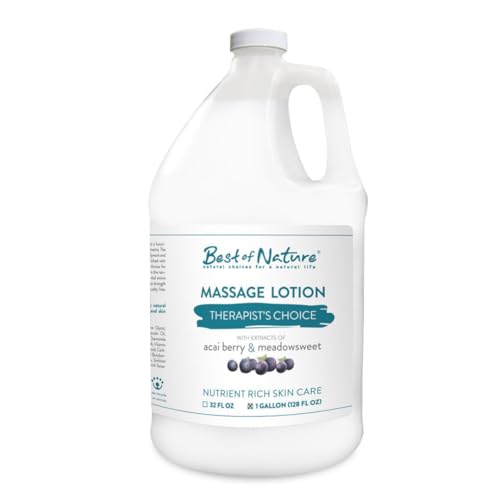 Therapist's Choice Massage Lotion, Professional Grade, 128 oz, Unscented, with Acai Berry and Arnica (Gallon (128 fl oz))