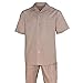 Milano Moda 100% Linen Walking Set (Shirt Sleeve Shirt and Long Pant). 5 Colors