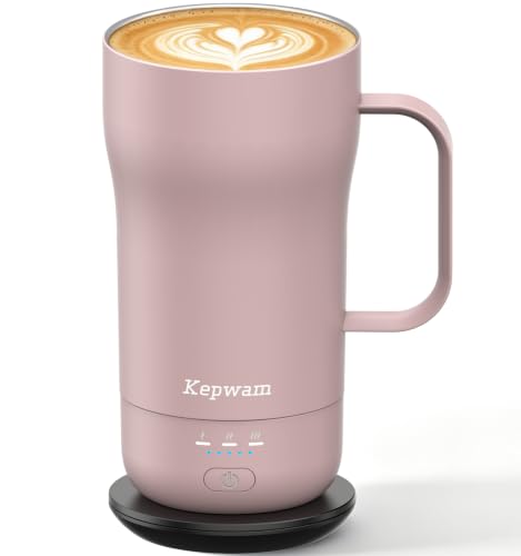 Kepwam Heated Coffee Mug T4, 16oz Smart Mug with Constant Temp Control