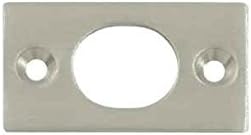 6 in. Flush Bolt Strike Plate (Set of 10) (Satin Nickel)