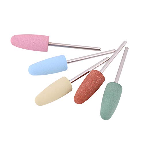 Set de 5 piezas de fresas para cutículas de silicona para uñas miniatura 5