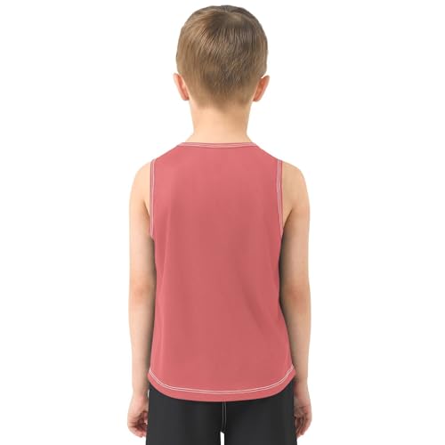 J JOYSAY Fondant Pink Boys Tank Top Sleeveless Muscle Shirts Quick Dry Kids T-Shirts 3-15T3