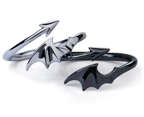 Matching Rings for Couples Best Friends - Adjustable Rings Promise Rings for Him Her, Wings Shaped Hugging Protection Jewelry - Gift Wrap