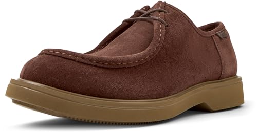 Camper Para Hombre. K100999-004 Zapatos De Piel Norman MarróN (41), Plano, Cordones, Casual