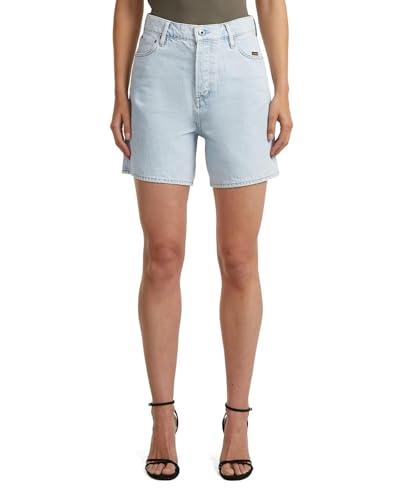 Short G-Star Jett High denim bleu taille 26 avec finitions nettes Clean Edge