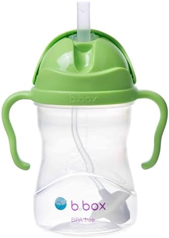 Sippy Cup with Innovative Weighted Straw, Apple (Matte Lid)