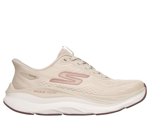 Image of Skechers Womens Max Run Hands Free Slip-ins | Hands Free Slip-Ins, Max Cushioning, Air-Cooled Goga Mat Insole, Ultra Light Midsole, Goodyear Rubber, Machine Washable
