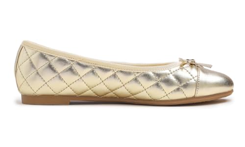 FEVERSOLE Women's Bow Tie Fashion Dress Slip On Shoes Round Toe Ballet Flat4