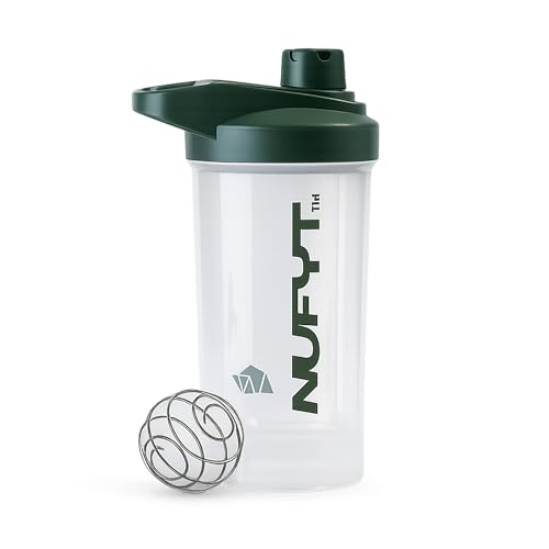 Image of BPA-Free Protein Shaker Bottle 500 ml with Steel Whisk Ball | Leak-Proof Lid | Easy to Clean & Travel Friendly | for Protein Shakes, Pre-Workout & Smooth Mixing
