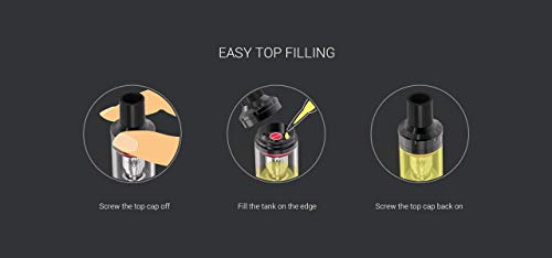 Incon 24 Vaptio Cosmo Starter set e shisha Kit 1500mAh output of 30W e zigarette MTL und DL Verdampfer Rot ohne Nikotin… – Bild 8