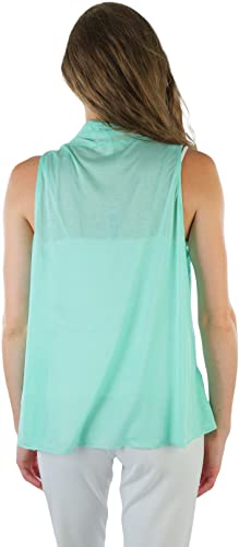 Image of ToBeInStyle Womens Open Front Casual Shrug Lightweight Layering Cardigan Sleeveless or Short Sleeve