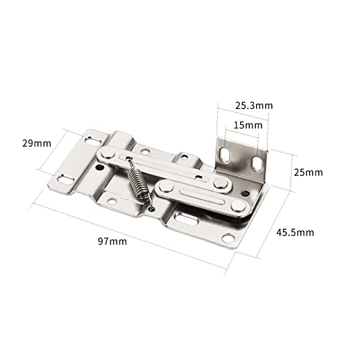 Furniware 1 Pair Tip Out Tray Hinges, Standard Sink Hinges for Sink-Front Drawer, Steel