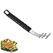 Kichvoe 2Pcs Stainless Steel Grill Grate Lifters Barbecue Net Gripper for Safe Outdoor Cooking for All Grills Including and Gas Grates