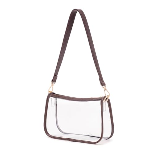 Image of Clear Purse Stadium Approved Bag Transparent Beach Handbag