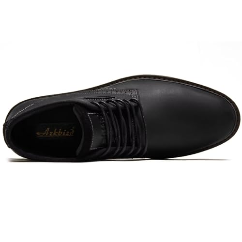 Image of Arkbird Men's Chukka Boots, Leather Ankle Dress Boot Casual Oxfords Lace Up Work Shoes