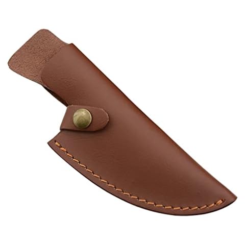 HEMOTON Leather Knives Sheath Boning Knives Protectors Meat Cleaver Sleeves Holders Kitchen Knives Covers Cases for Hunting Hiking Accessories Coffee Cover