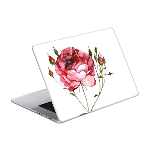 Sticker pour MacBook Pro 14 motif floral Mai Autumn rose au bureau ou café