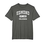 Edmond Oklahoma OK Vintage Established Sports Design T-Shirt