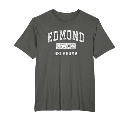 Edmond Oklahoma OK Vintage Established Sports Design T-Shirt