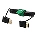 HangTon HDMI 4K 8K 60p UHD Reel Cable for ATOMOS Shinobi Portkeys BM5 FEELWORLD Blackmagic Video Assist 4K Monitor Sony FX9 Canon EVA-1 Camera Type A HDMI 2.1