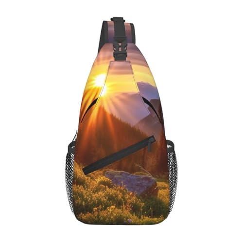 Mochila tipo sling deportiva para senderismo miniatura 2