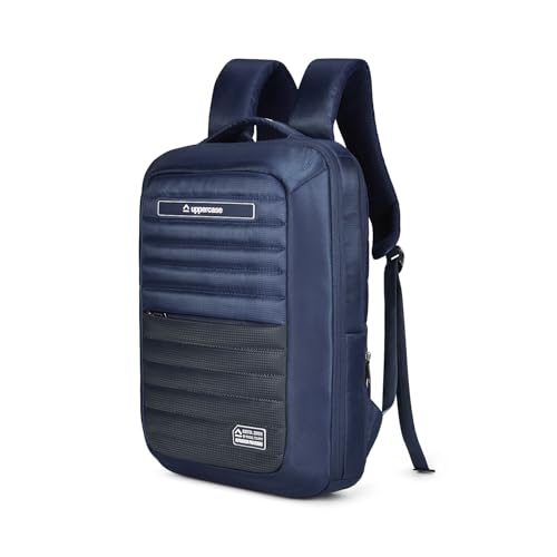 Image of uppercase Levl Alphatech Padded 15.6 inch Laptop & iPad Compartment Pro Backpack for Men & Women - Sleek Bag with Snaplift Tech, Side Passport Pocket, Internal Bottle Holder with Premium Handles