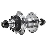 FACAIIO 412 - Buje trasero plegable para bicicleta 20H 4 rodamientos O.L.D 85 mm con volante de inercia de acero 9T para freno V / freno C, aleación de aluminio