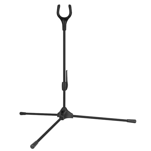 KURUGEILI Archery Bow Stand Fiber Glass Lightweight Bow Holder Rack Legs for Recurve Bow Compound Bow Longbow Takedown Bow