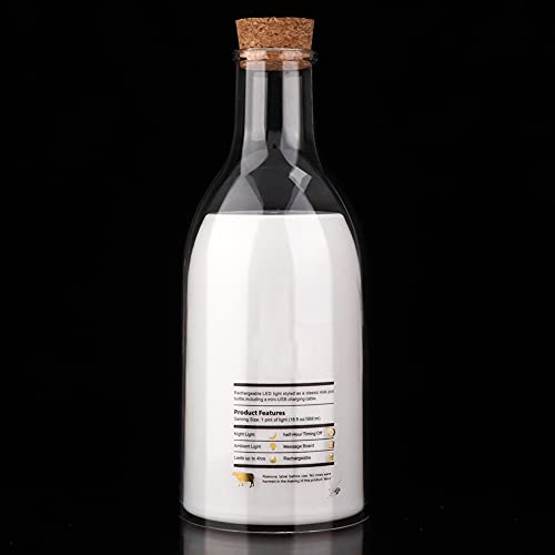Lámpara de Mesa Recargable LED USB Botella Leche miniatura 2