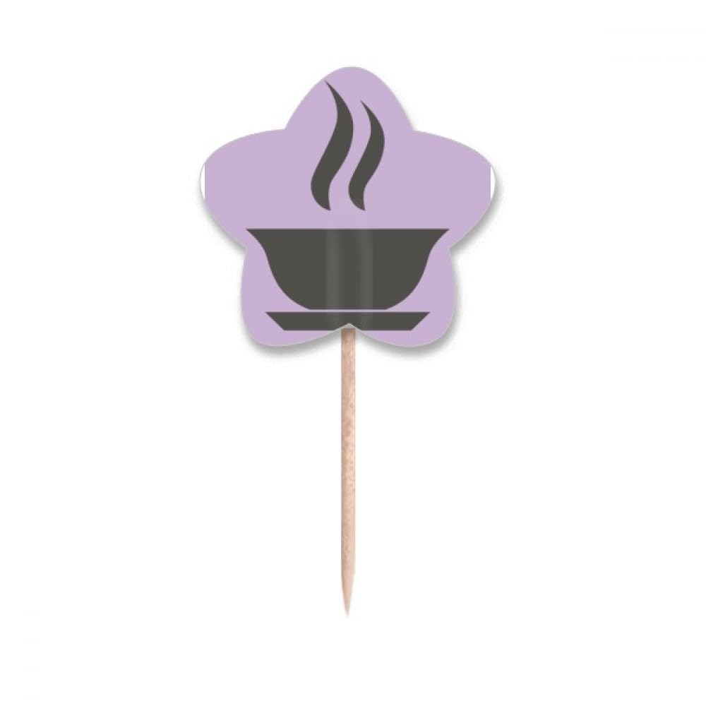 Pics cupcake art déco et cure-dents porcelaine pour décoration de table chic et buffet de fête