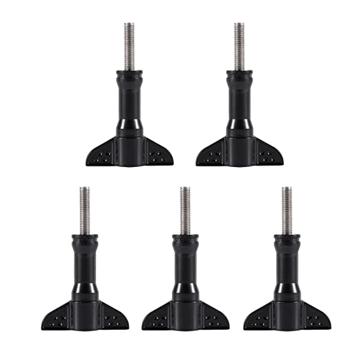 5PCS Thumb Screws Wing Knob Bolt,Tee Long Thumb Knob Bolt Screws,Thread Thumbscrew Adjustable Screws for Yi Sports Camera - Image 3