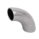 Color: Tono plateado X-DREE Tubo de acero inoxidable 304 con varilla de 16 mm para accesorios de codo(Raccordi a gomito in acciaio inox 304 con gomito da 16 mm