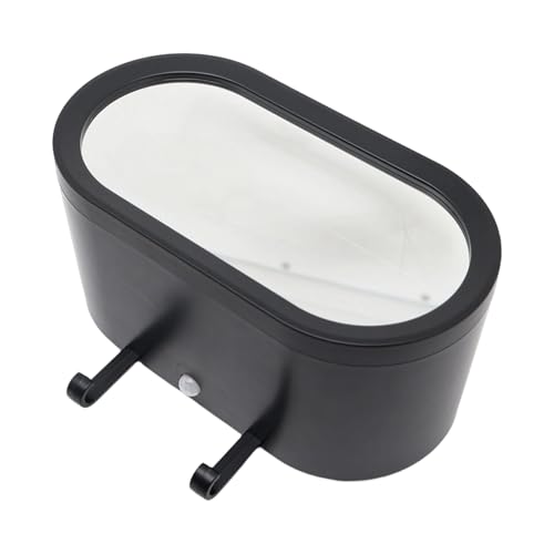 Kbnuetyg Key Garage | Gancho Decorativo Espejo Ilusión con LED | Soporte Diversión para Llaves Puerta de Entrada,Para Hombres Niños Apasionados Coche Oficina Casa Pared