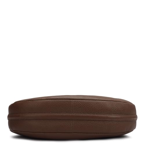 Image of Da Milano Women's Leather Shoulder Bag - Brown
