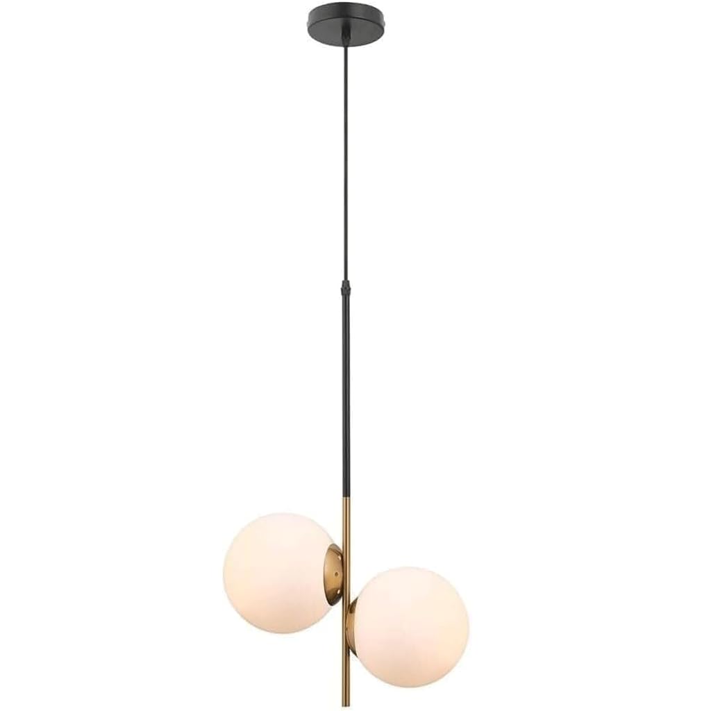 Suspension américaine rétro en fer forgé et verre industriel pour salon et chambre