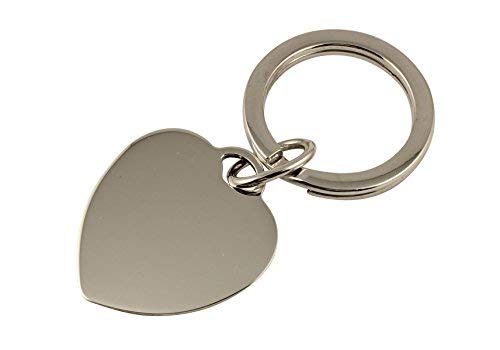 ArfasattiHeart keyring in pure sterling silver 925 shiny, made in Italy
